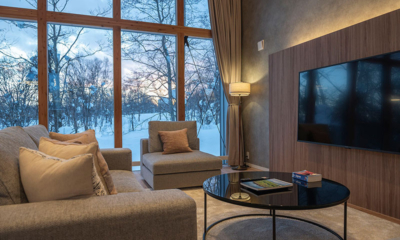 Kumirin Living Room with TV | Hirafu, Niseko