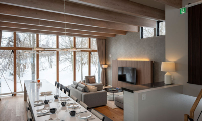 Kumirin Living and Dining Room with Snow View | Hirafu, Niseko