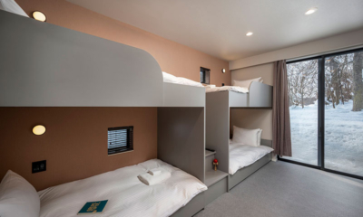 Kumirin Bunk Bedroom with Snow View | Hirafu, Niseko