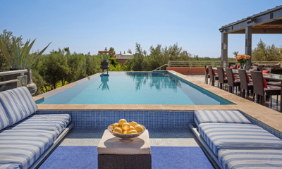 Villa Le Clos Pool Side Seating Area | Marrakesh, Morocco
