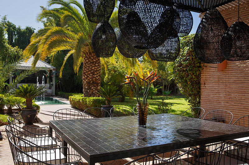Villa Maggy Rose Dining Area with View | Marrakesh, Morocco