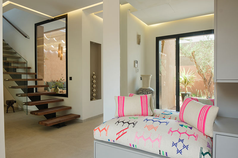 Villa Metis Up Stairs with Seating Area | Marrakesh, Morocco