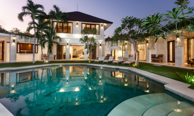 Villa Lenu Pool at Night | Seminyak, Bali