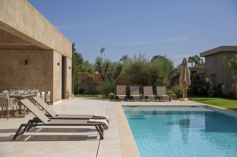Villa Pepe Pool Side Loungers | Marrakesh, Morocco