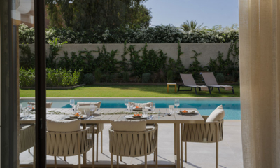 Villa Pepe Pool Side Dining Area | Marrakesh, Morocco