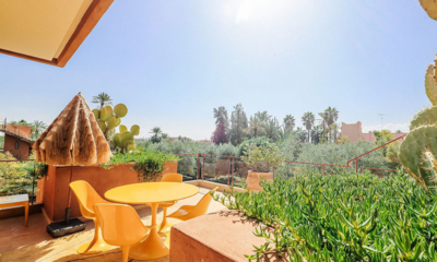 Villa Zitouna Up Stairs Seating Area | Marrakesh, Morocco