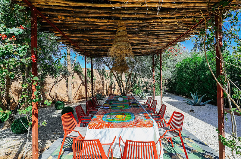 Villa Zitouna Open Plan Dining Area with View | Marrakesh, Morocco