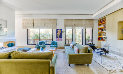 Villa Zitouna Indoor Living Area with View | Marrakesh, Morocco