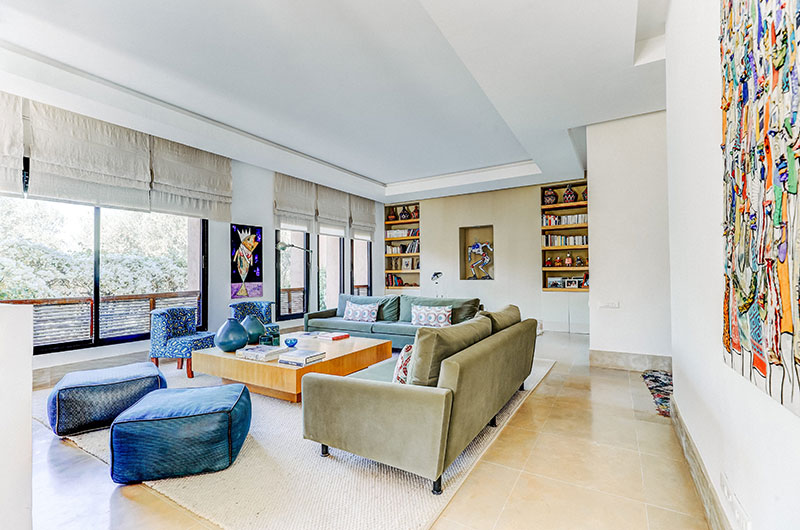Villa Zitouna Up Stairs Living Area | Marrakesh, Morocco