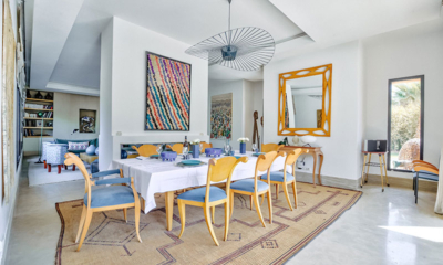 Villa Zitouna Living and Dining Area | Marrakesh, Morocco