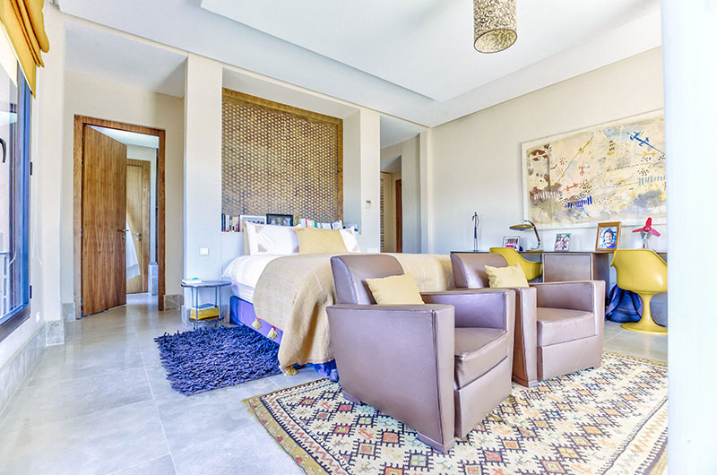Villa Zitouna Spacious Bedroom Two with Seating Area | Marrakesh, Morocco