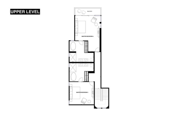 Villa Amann Floorplan Upper Level | Kamala, Phuket