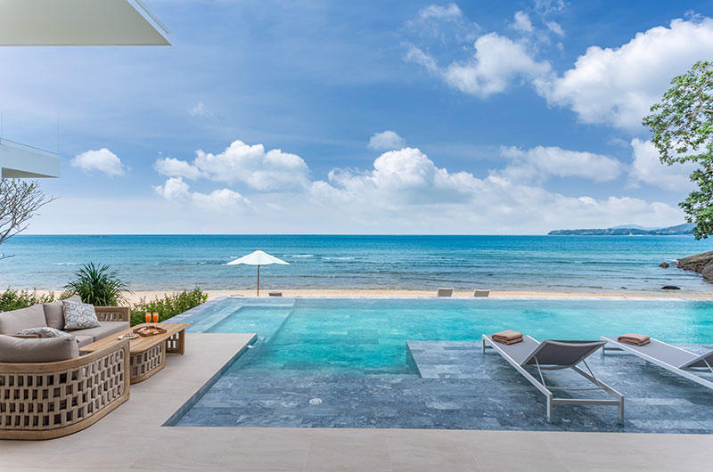 Villa Amann Pool Side Loungers with Sea View | Kamala, Phuket