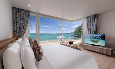 Villa Amann Bedroom One with TV and Sea View | Kamala, Phuket