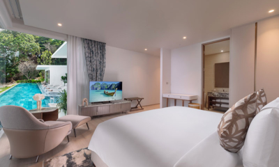 Villa Amann Bedroom One with TV | Kamala, Phuket
