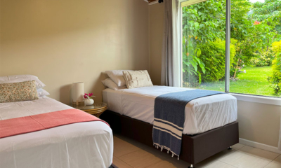 Rockpools Kids Bedroom Five with Twin Beds and View | Efate, Vanuatu