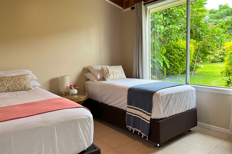 Rockpools Kids Bedroom Five with Twin Beds and View | Efate, Vanuatu