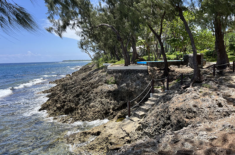 Rockpools Up Stairs to the Villa | Efate, Vanuatu