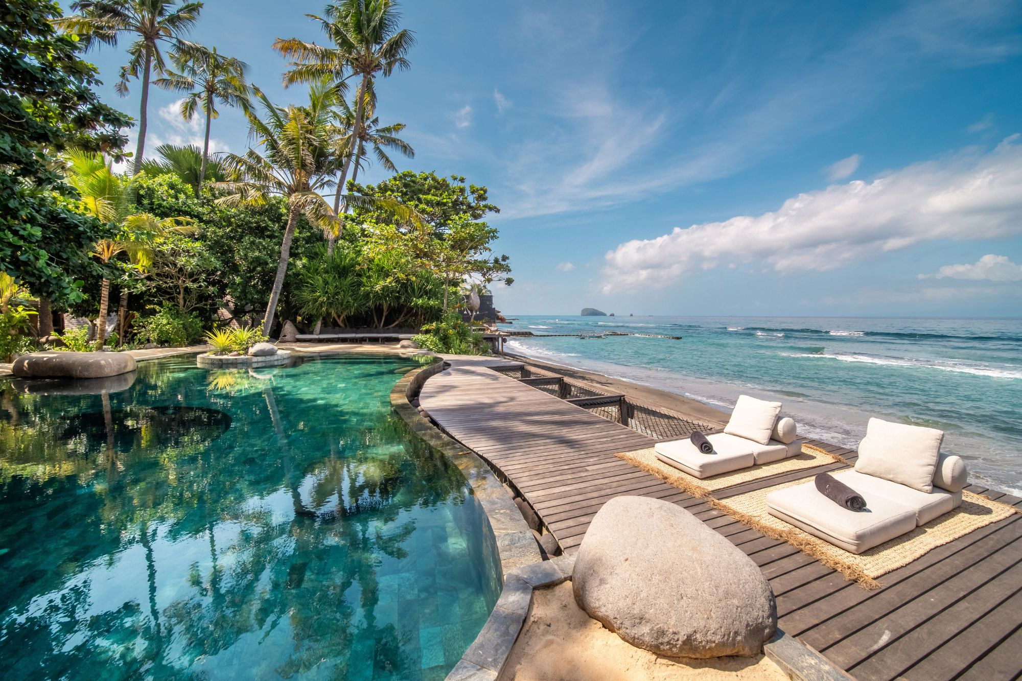 The Seed Bali Pool Side Sun Beds | Candidasa, Bali