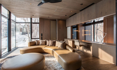 Corniche Hirafu Living Area with Snow View | Hirafu, Niseko