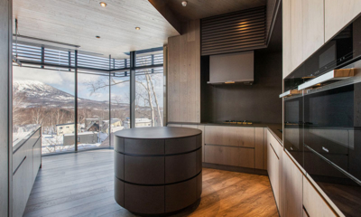 Corniche Hirafu Kitchen Area with View | Hirafu, Niseko