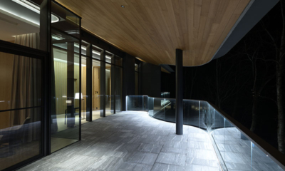 Kamakura Open Plan Area with View at Night | Hirafu, Niseko
