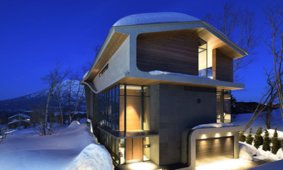 Kamakura Outdoor Area with Snow at Night | Hirafu, Niseko