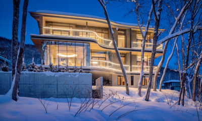 Kamakura Exterior with Snow View at Night | Hirafu, Niseko