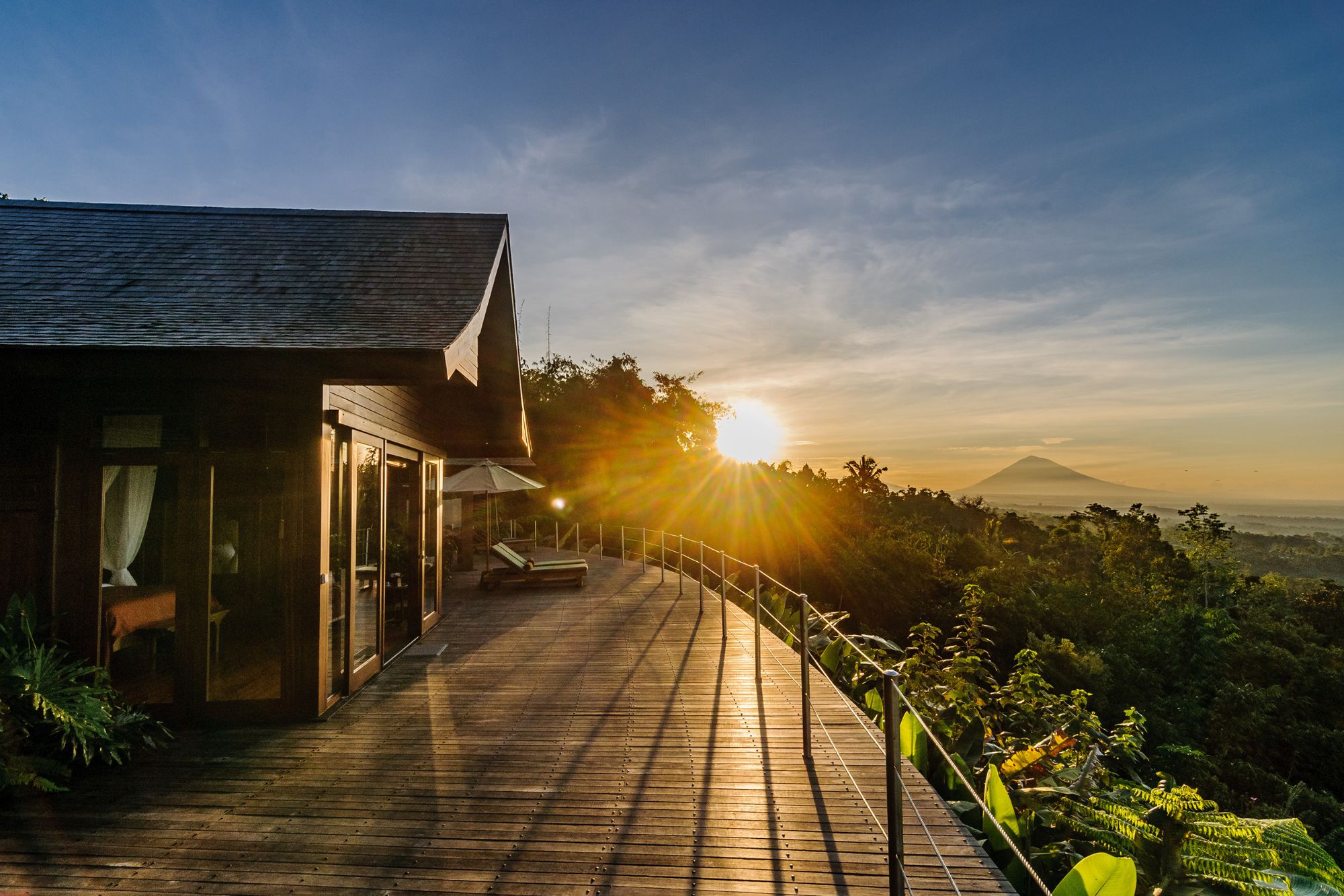 Alam Mountain Sunrise View from Balcony | Tabanan, Bali