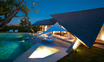 The Layar Three Bedroom Villa Swimming Pool at Night | Seminyak, Bali