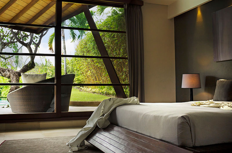The Layar Three Bedroom Villa Bedroom with View | Seminyak, Bali