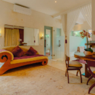 Lataliana Villas Villa Ta Bathroom One with Seating Area | Seminyak, Bali