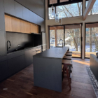 Forest Gardens Kitchen Area with View | Echoland, Hakuba