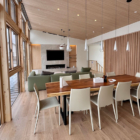 Kyla 7 Living and Dining Area with Snow View | Echoland, Hakuba