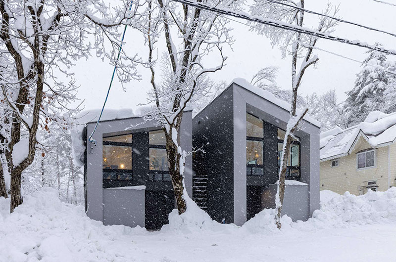 Twins Origami Outdoor Area with Snow View | Echoland, Hakuba