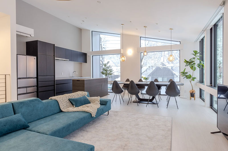 Twins Origami Living and Dining Area with View | Echoland, Hakuba