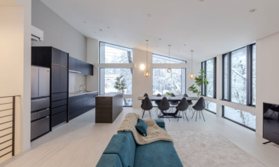 Twins Origami Living, Kitchen and Dining Area with View | Echoland, Hakuba