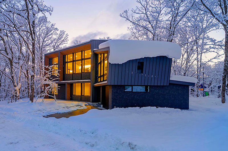 Villa Lily Outdoor Area with Snow View | Echoland, Hakuba