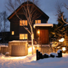 Asanoha Exterior at Night | Furano, Hokkaido