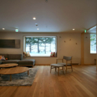 Asanoha Indoor Living Area with View | Furano, Hokkaido