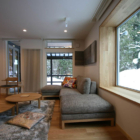Asanoha Living Area with Snow View | Furano, Hokkaido
