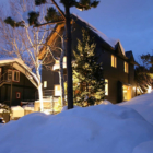 Asanoha Outdoor Area at Night | Furano, Hokkaido
