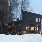 Aya Furano Outdoor Area with Snow View at Night | Furano, Hokkaido