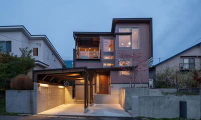 Mokuren Exterior at Night | Furano, Hokkaido