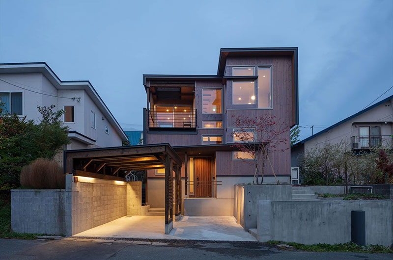 Mokuren Exterior at Night | Furano, Hokkaido
