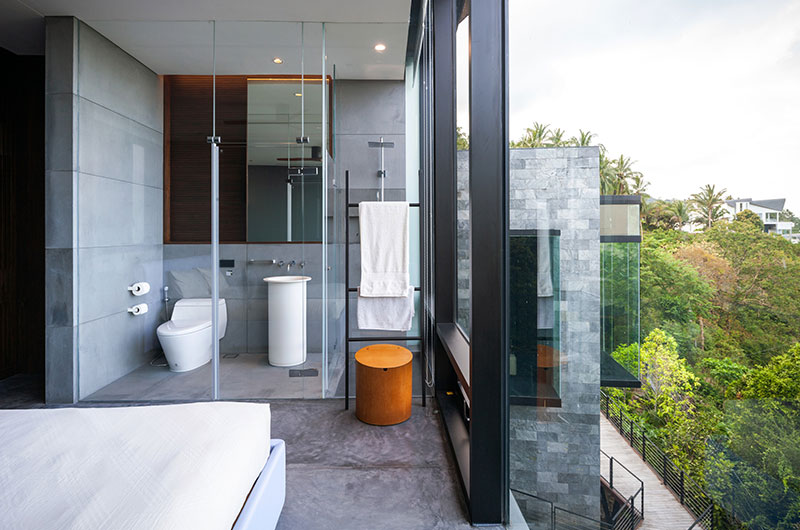 Kelapa House Bathroom One with View | Chaweng, Koh Samui