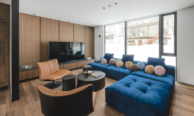 Iori 2 Living Area with TV and View | Kabayama, Niseko