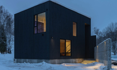Iori 2 Exterior at Night | Kabayama, Niseko