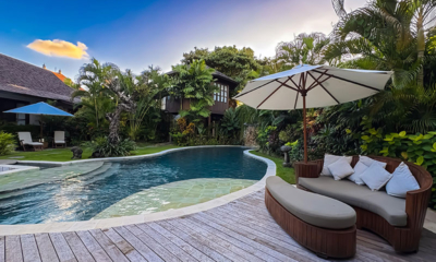 Lataliana Villas Villa Ta Pool Side Seating Area | Seminyak, Bali