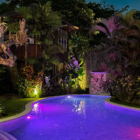 Lataliana Villas Villa Ta Pool at Night | Seminyak, Bali